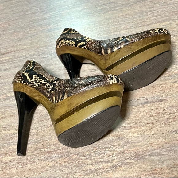 Jessica Simpson Croco platform high heels - Picture 16 of 16